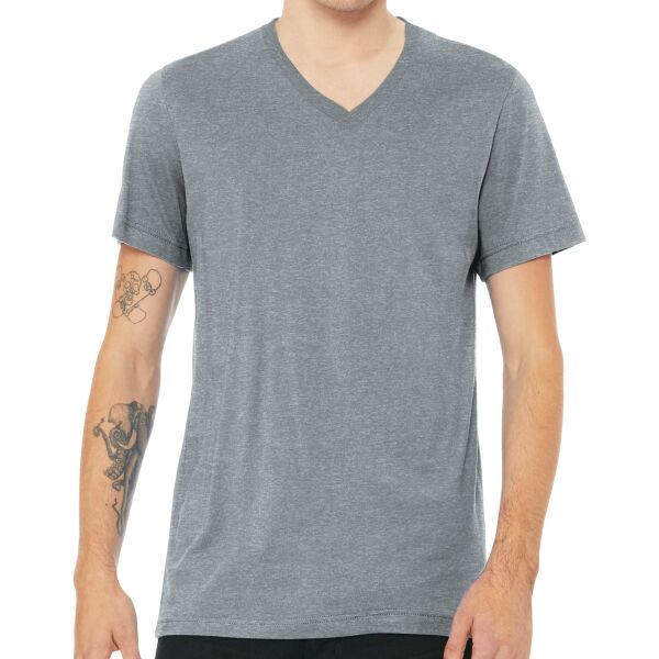 Bella + Canvas - Unisex Heather CVC V Neck Tee Thumbnail
