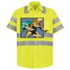 High Visibility Safety Short Sleeve Work Shirt Thumbnail