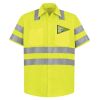 High Visibility Safety Short Sleeve Work Shirt Thumbnail