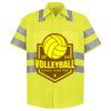 High Visibility Safety Short Sleeve Work Shirt Thumbnail