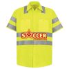 High Visibility Safety Short Sleeve Work Shirt Thumbnail