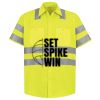 High Visibility Safety Short Sleeve Work Shirt Thumbnail