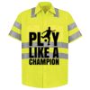High Visibility Safety Short Sleeve Work Shirt Thumbnail