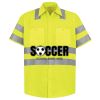 High Visibility Safety Short Sleeve Work Shirt Thumbnail