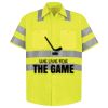 High Visibility Safety Short Sleeve Work Shirt Thumbnail