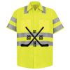 High Visibility Safety Short Sleeve Work Shirt Thumbnail