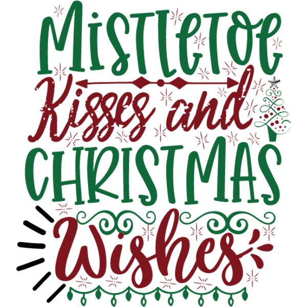 Mistletoe kisses and Christmas wishes Thumbnail